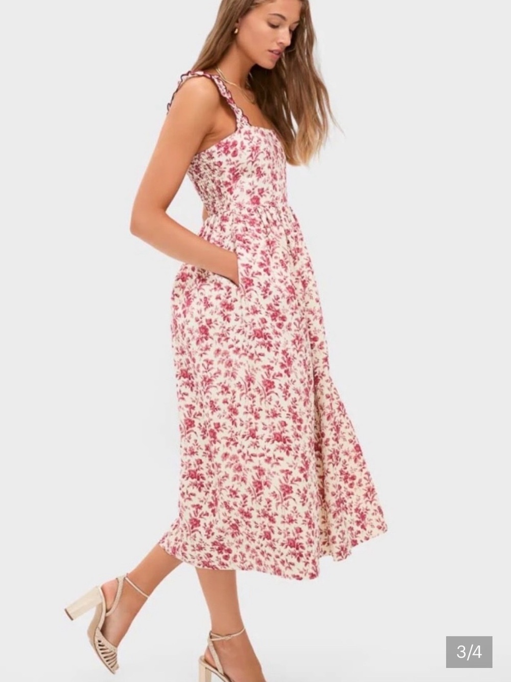 Tuckernuck Pomegranate Bloom Rolia Dress - Picture 2 of 3